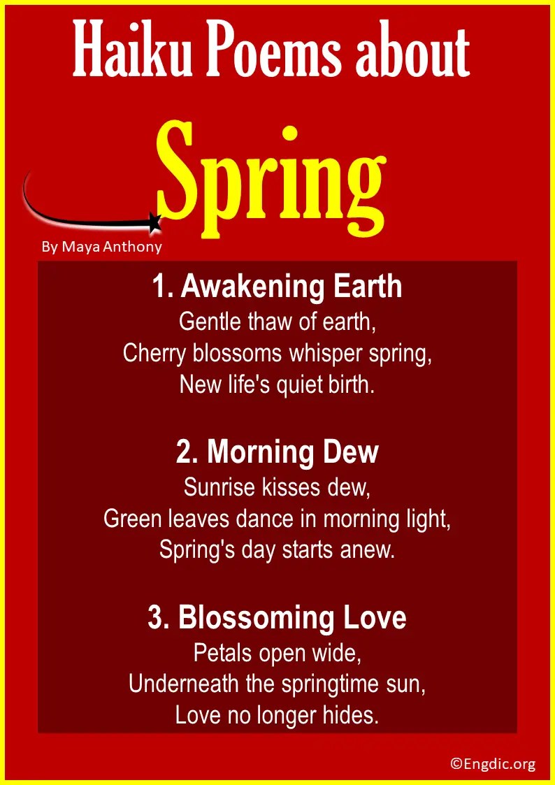 10 Best Haiku Poems about Spring EngDic
