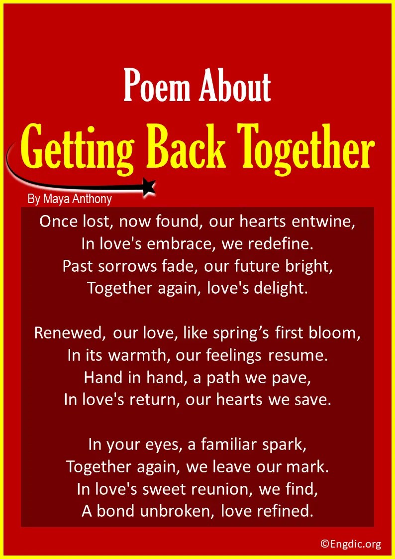 10 Best Short Poems About Getting Back Together EngDic
