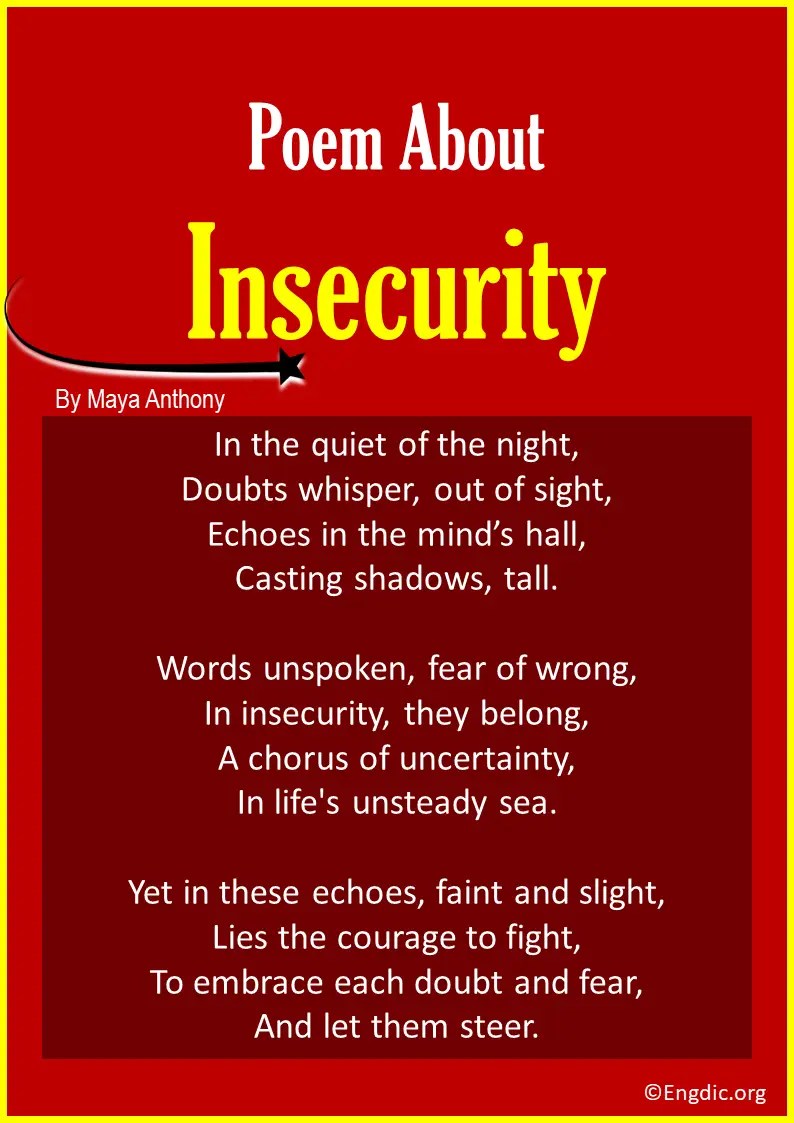 10 Best Short Poems about Insecurity EngDic