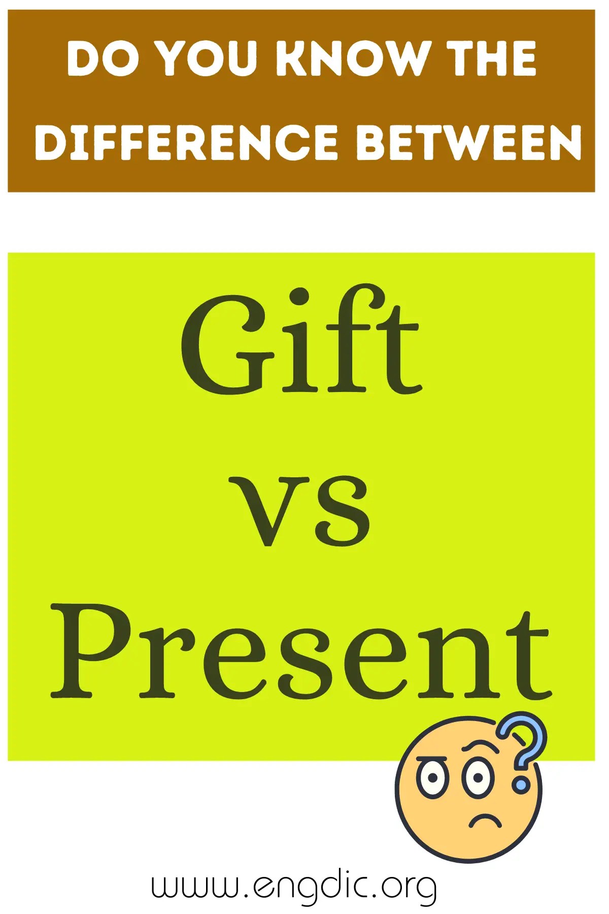 Gift vs Present (What's the Difference?) EngDic