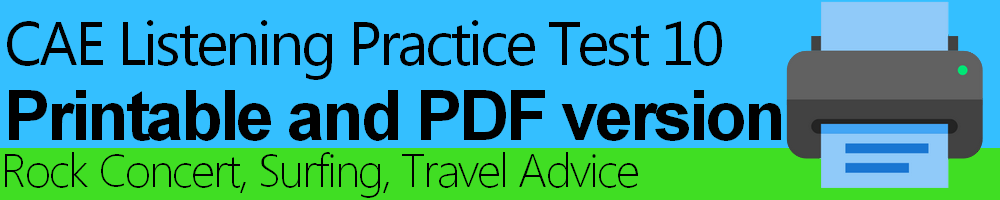 Practice CAE (C1) Listening Test 02 with Answers and Audioscripts