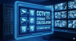CCTV Storage Calculator: Estimate HDD Size, Bandwidth & Days 📹