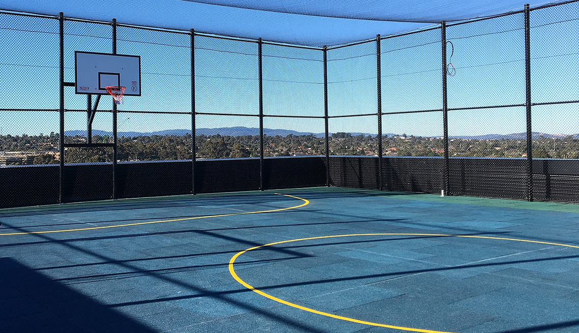 Nexus 10 Rooftop Basketball Court Isolation Engineering Dynamics
