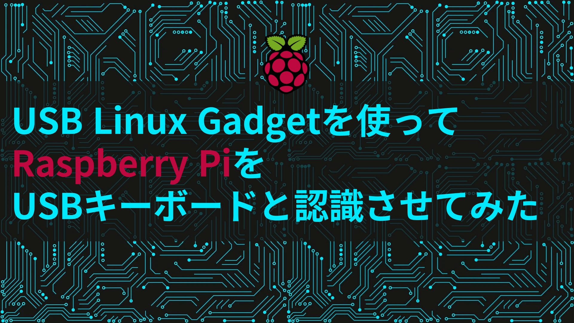 USB Linux Gadgetを使ってRaspberry PiをUSBキーボードと認識させてみた cocone engineering