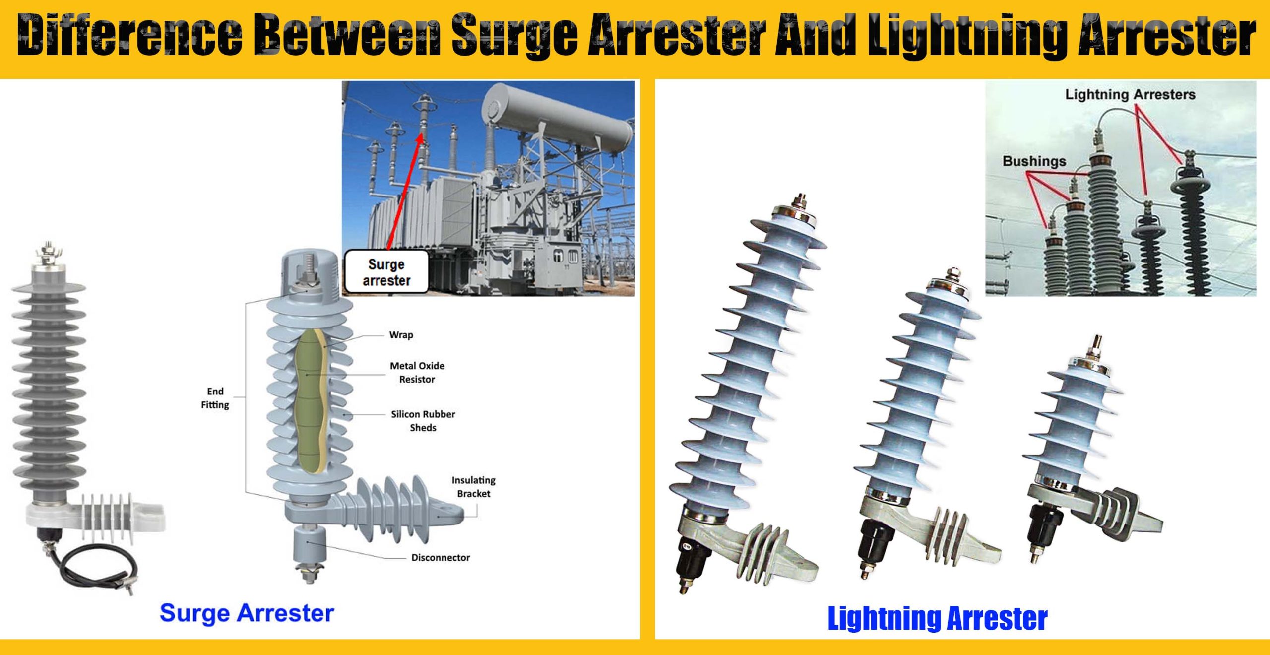 Difference Between Surge Arrester And Lightning Arrester