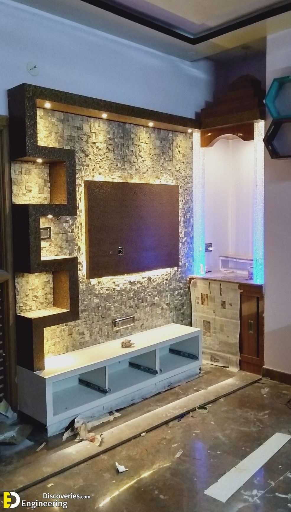 New Gypsum Board TV Wall Unit Designs Engineering Discoveries