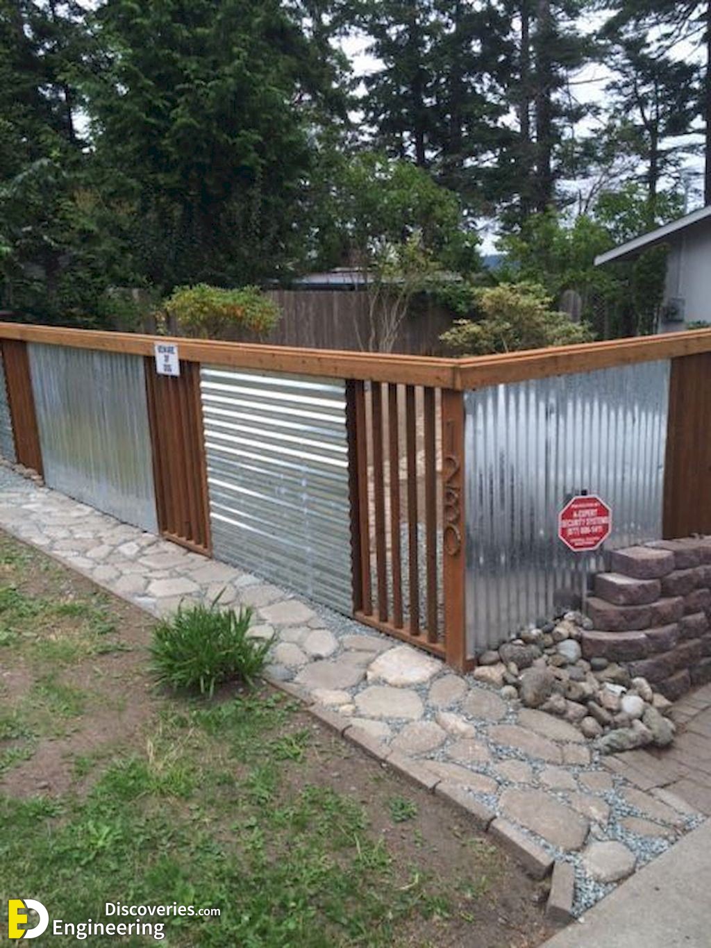 Corrugated Sheet Metal Fence