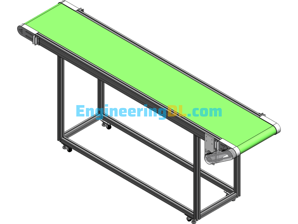 16m Belt Line SolidWorks, 3D Exported Mechanical Engineering Design