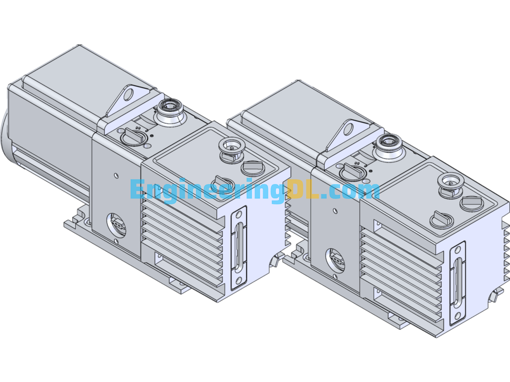RV12 Vacuum Pump SolidWorks Mechanical Engineering Design Library