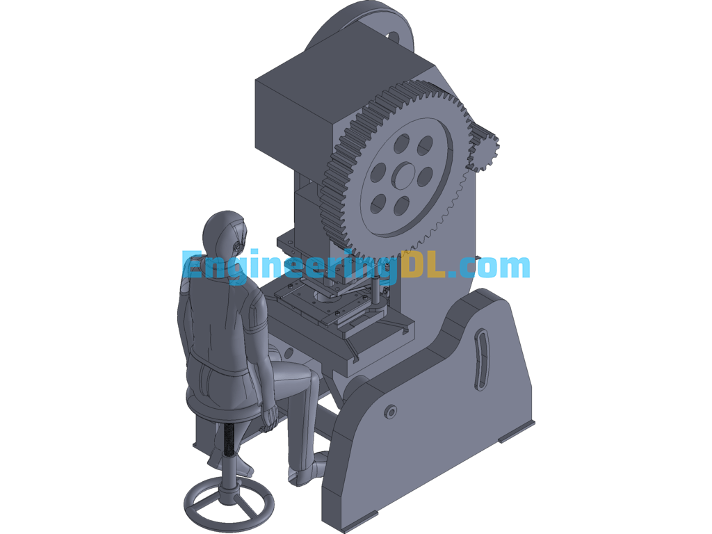 Punch Catcher (RearMounted) 3D Exported Mechanical Engineering