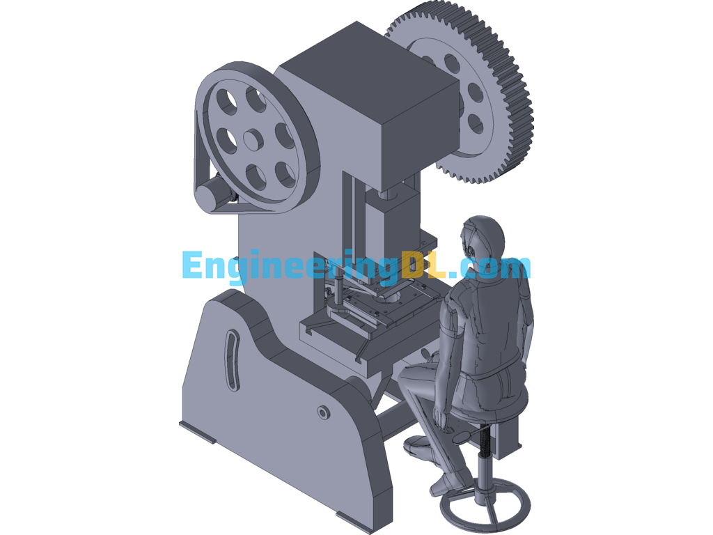 Punch Catcher (RearMounted) 3D Exported Mechanical Engineering