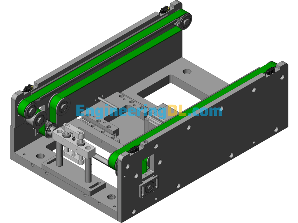Adjustable Belt Line SolidWorks Mechanical Engineering Design Library