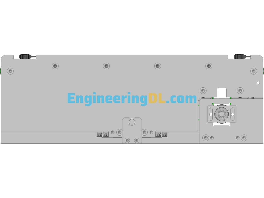Adjustable Belt Line SolidWorks Mechanical Engineering Design Library