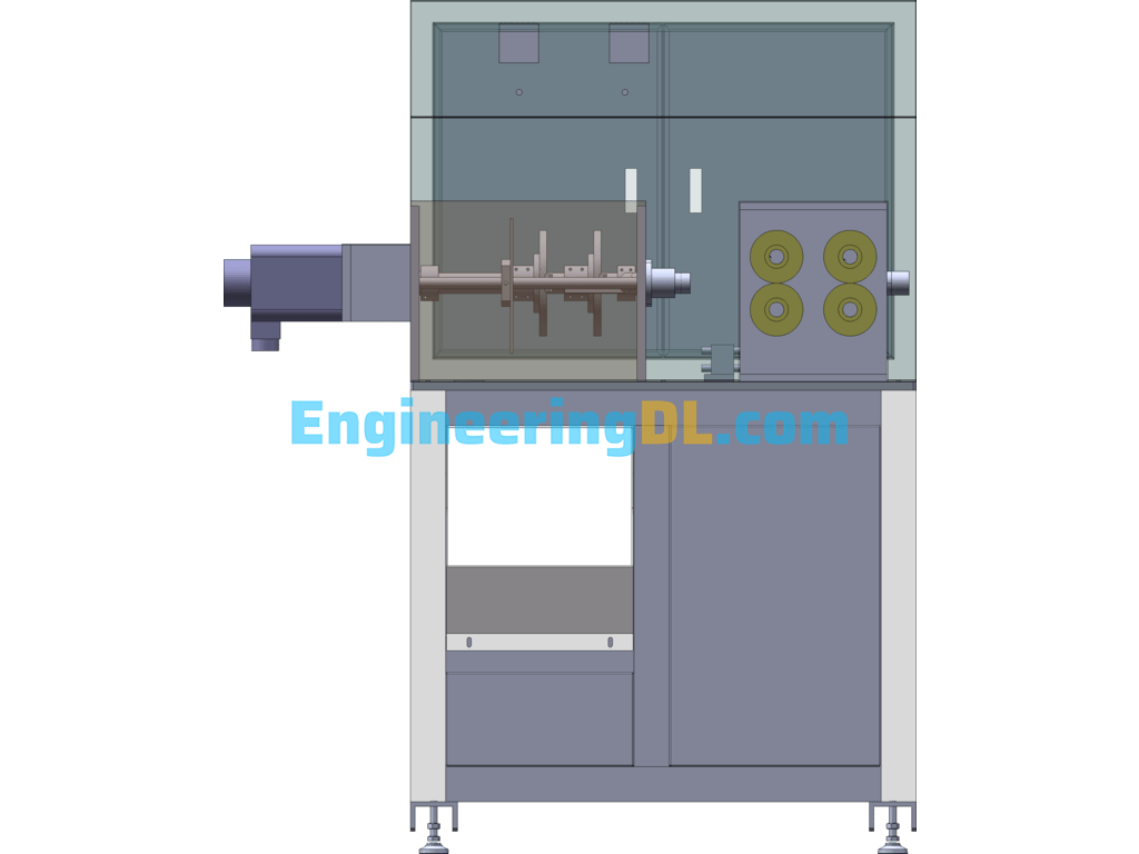 Tube Drawing And Cutting Machine SolidWorks Mechanical Engineering