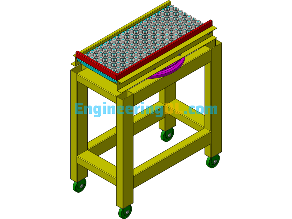 Rotating Ball Table SolidWorks Mechanical Engineering Design Library