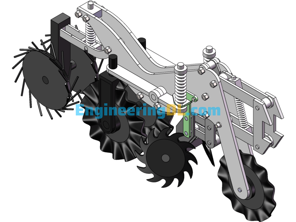Strip Tiller SolidWorks Mechanical Engineering Design Library