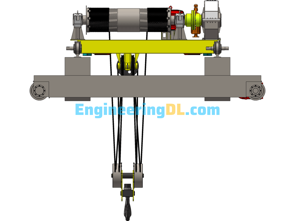Bridge Cranes SolidWorks, 3D Exported Mechanical Engineering Design