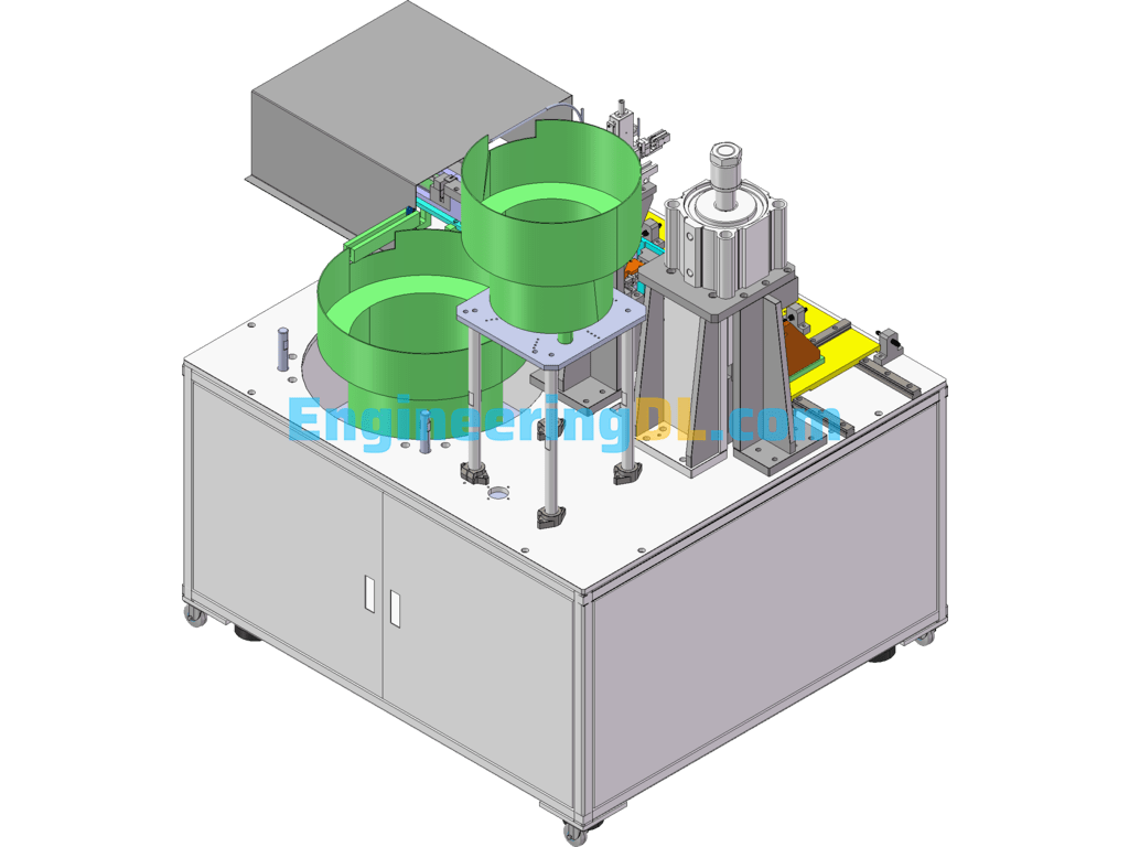 Pneumatic Pin Press Machine SolidWorks Mechanical Engineering Design