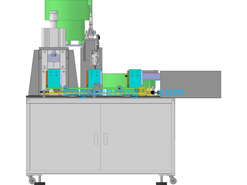 Pneumatic Pin Press Machine SolidWorks Mechanical Engineering Design
