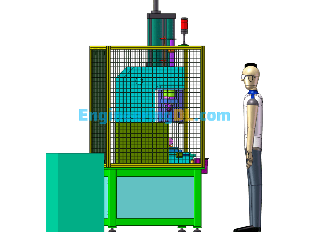 Piston Pin Press Fitting Machine SolidWorks Mechanical Engineering