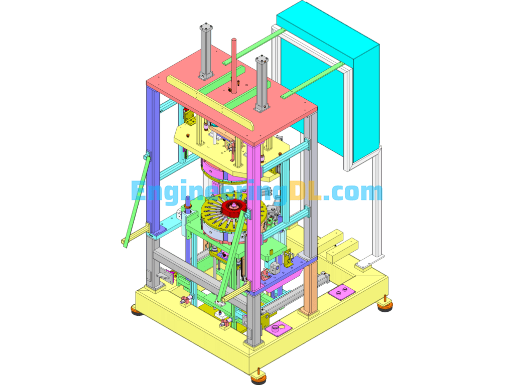 Motor Stator Assembly Machine SolidWorks Mechanical Engineering Design Library