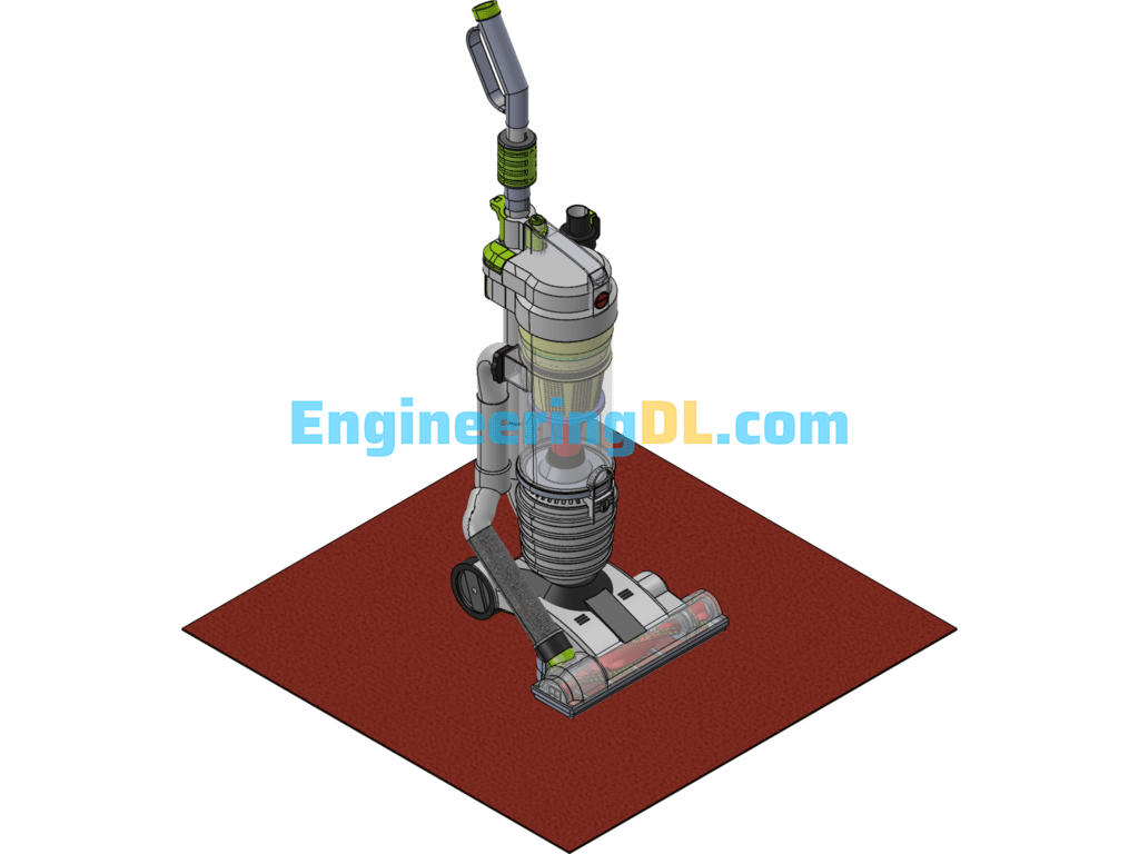 Vertical Powerful Vacuum Cleaner SW Model SolidWorks Mechanical