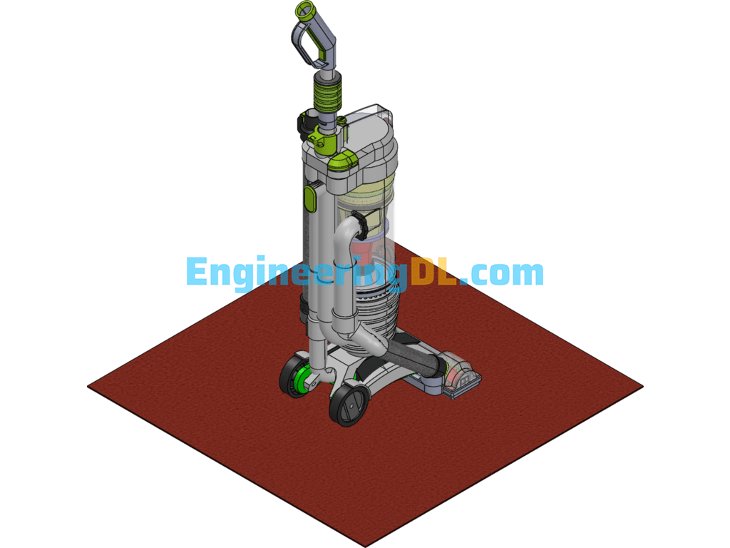Vertical Powerful Vacuum Cleaner SW Model SolidWorks Mechanical