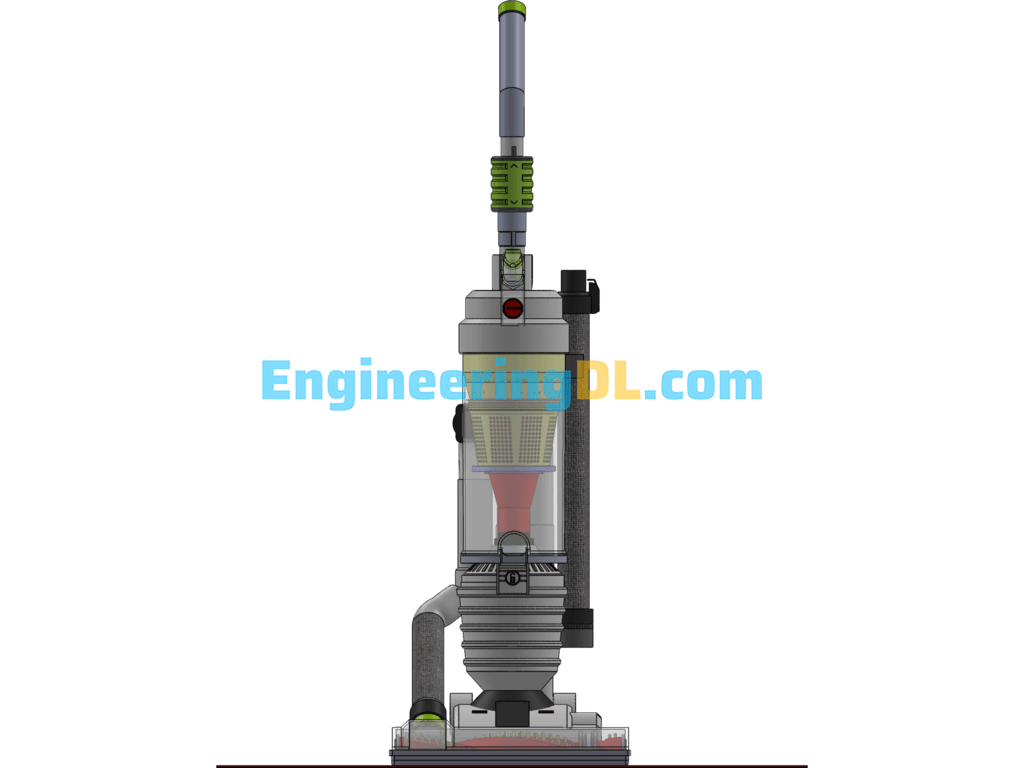 Vertical Powerful Vacuum Cleaner SW Model SolidWorks Mechanical