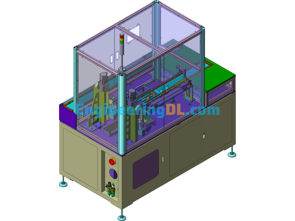 Automatic Spot Welding Machine SolidWorks Mechanical Engineering