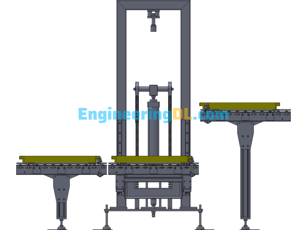 Chain Length And Tension Adjustment Mechanism SolidWorks Mechanical