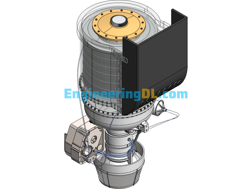 Honeywell AGT1500 Engine SolidWorks - Mechanical Engineering Design Library