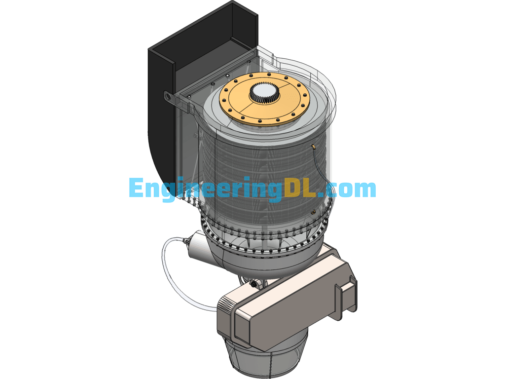 Honeywell AGT1500 Engine SolidWorks - Mechanical Engineering Design Library