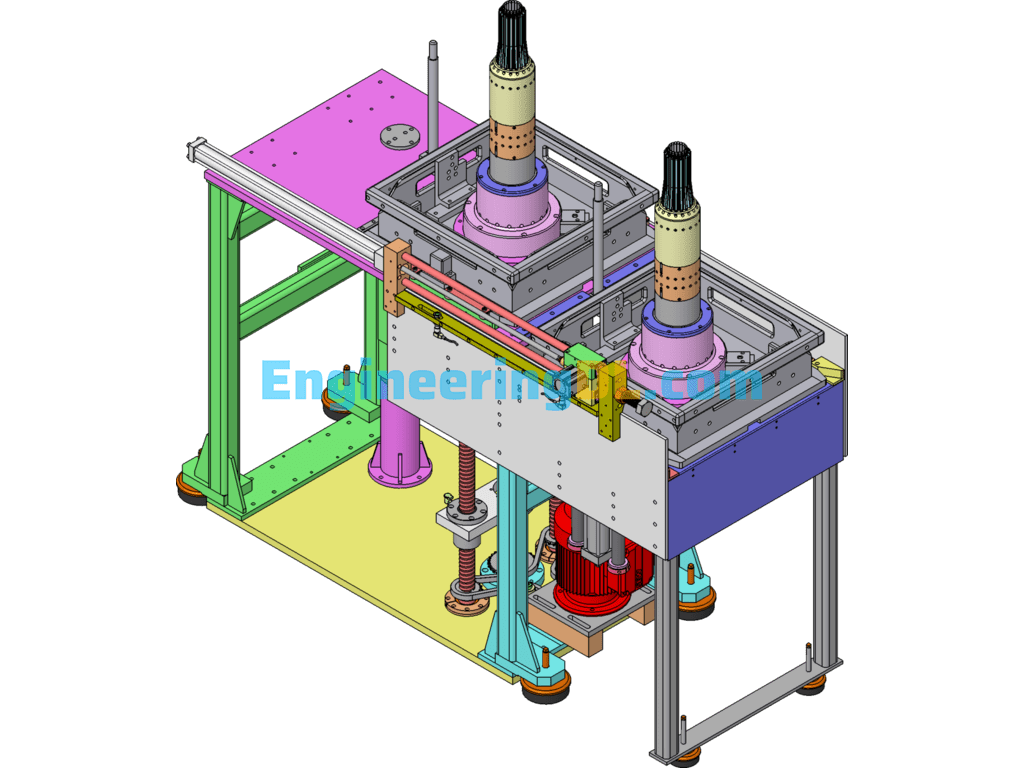 NonStandard Automatic Equipment Rack Design SolidWorks, 3D Exported Mechanical Engineering