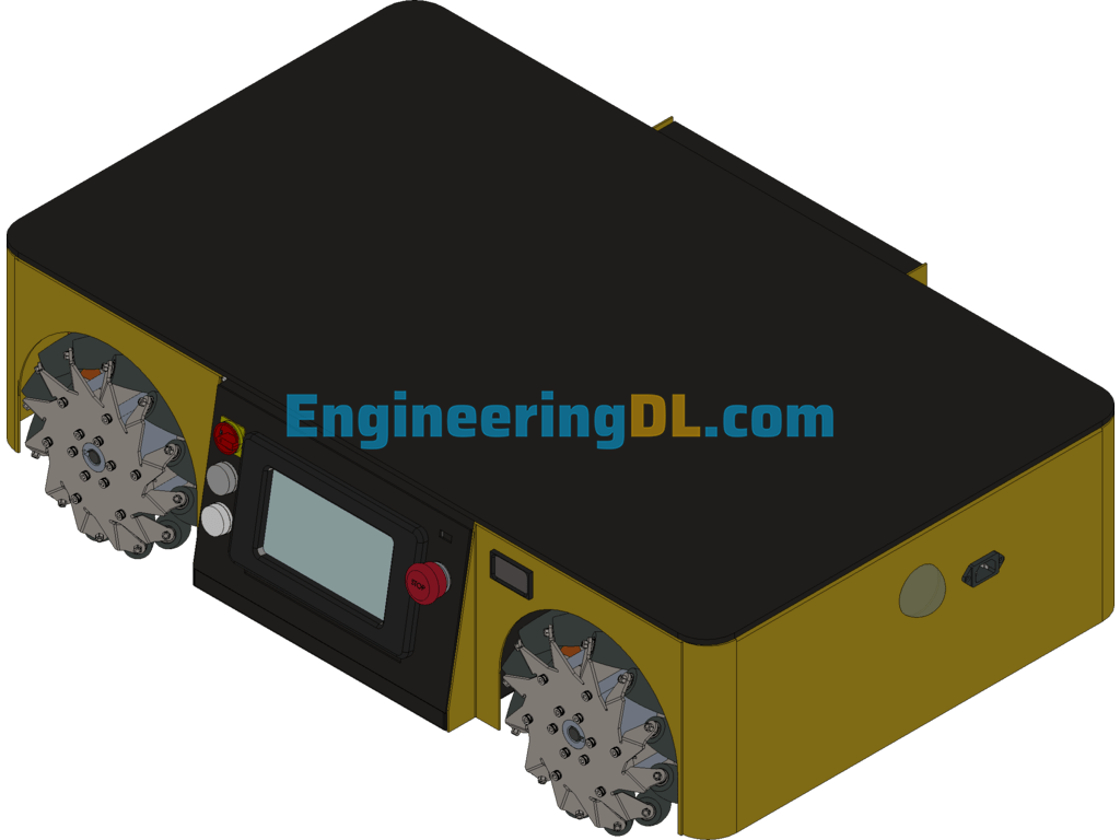 McNamee Wheel Agv Trolley SolidWorks Mechanical Engineering Design Library