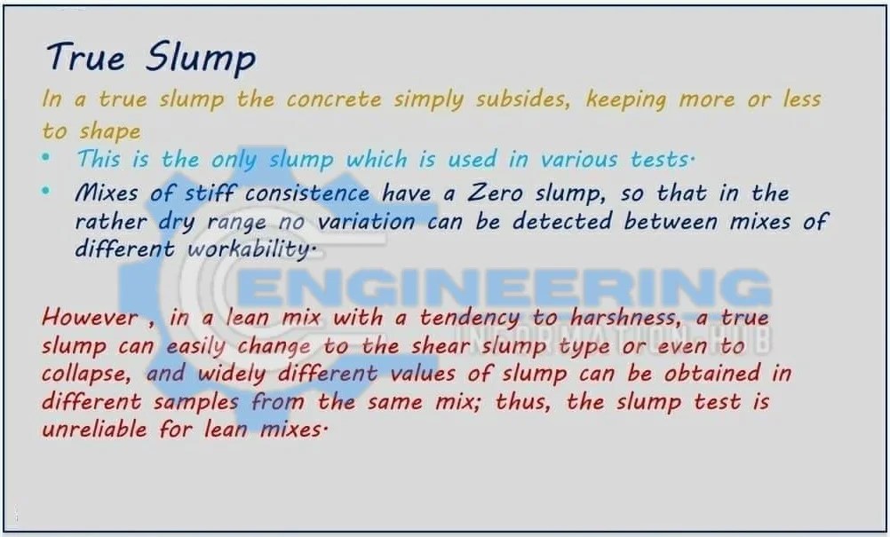 Standard Test Of Concrete And Types Of Slump Test Engineering