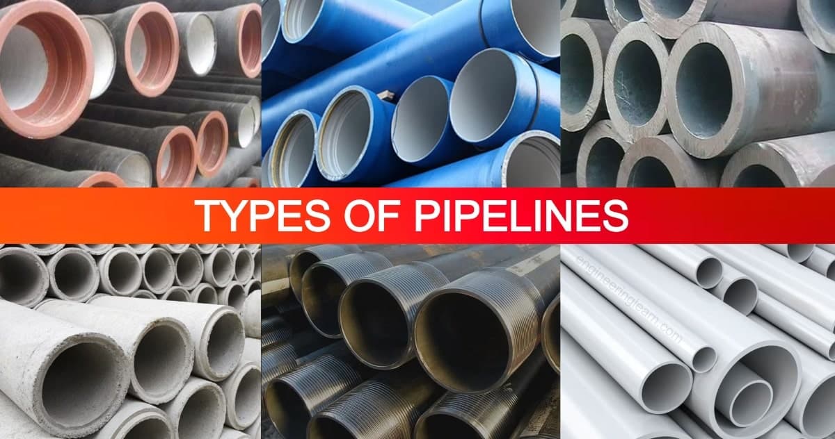 15 Types of Pipelines Uses, Advantages & Disadvantages [Explained
