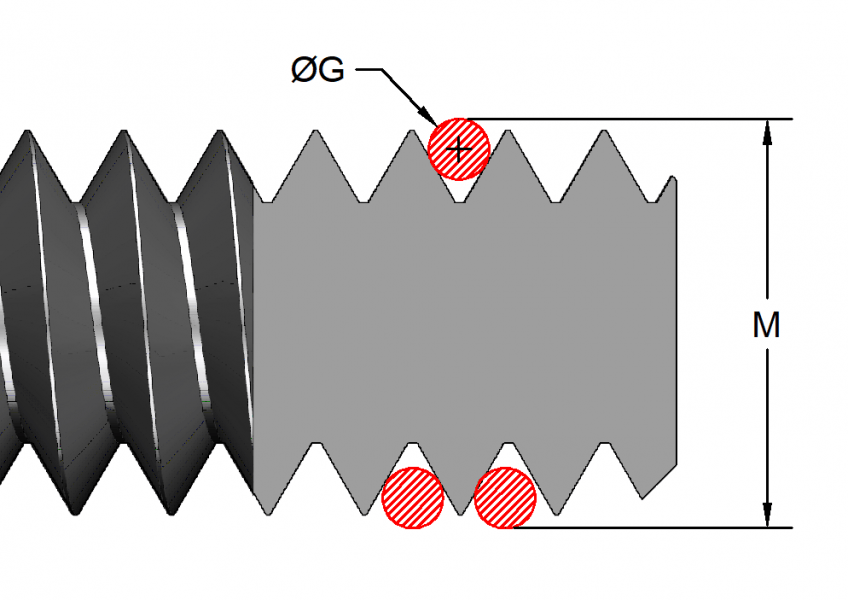 Pitch Diameter Calculator Three Wire Method