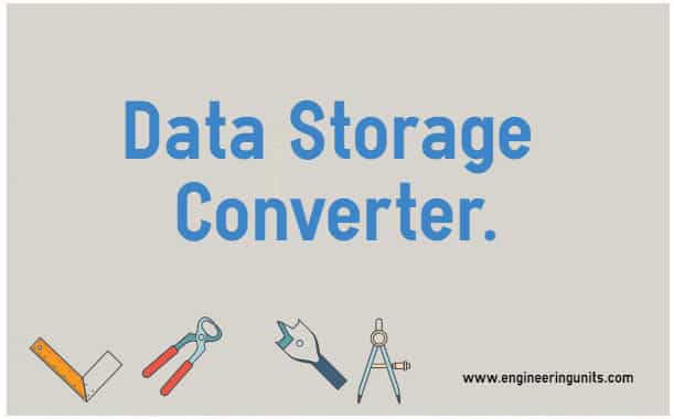 Data Storage Converter Computer Data Units Bit, Byte, kb, mb, gb