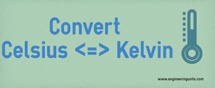 Convert Celsius Kelvin