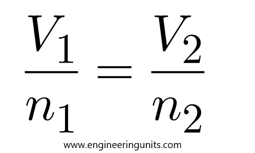 Avogadro's Law Calculator /Avogadro's Hypothesis Or Avogadro's