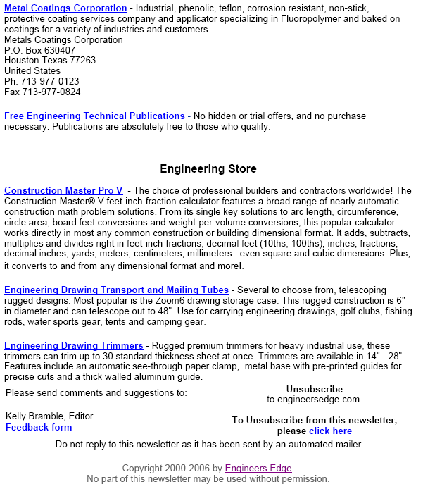 Engineering Newsletter Sponsorship Advertising Engineers Edge