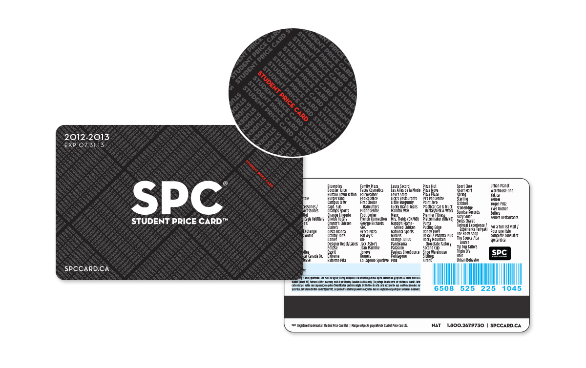Student Price Card Engine Group