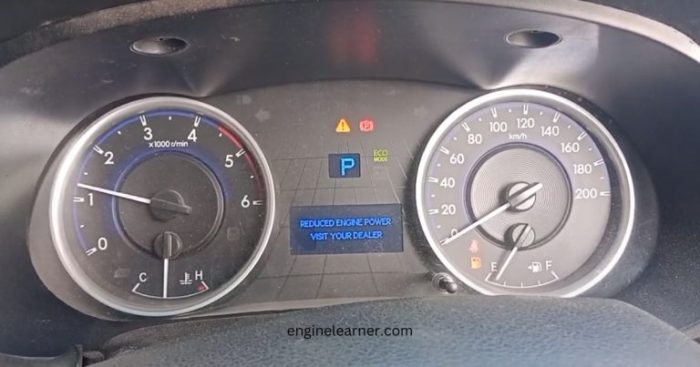 What does engine power reduced mean chevy malibu