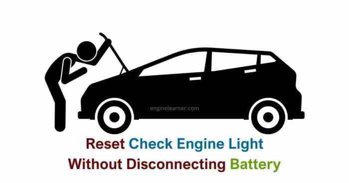 Can you reset a check engine light