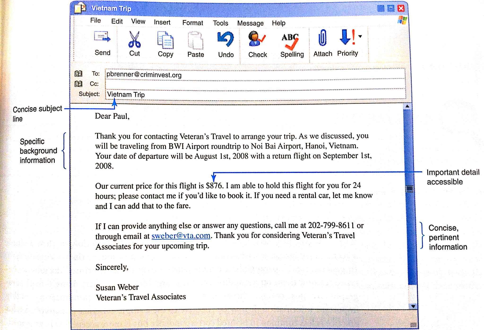 engl148regan [licensed for use only] / Email Example