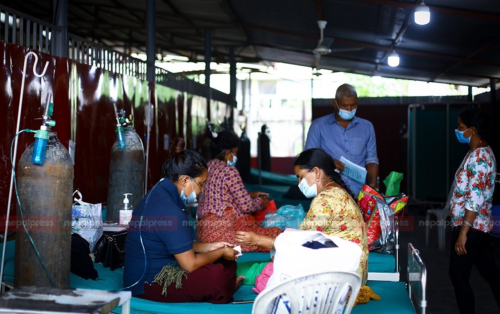 Major hospitals of Kathmandu overwhelmed with Covid19 patients (With