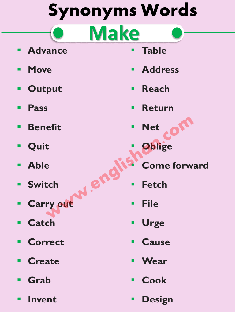 Made Of synonyms 55 Words and Phrases for Made Of