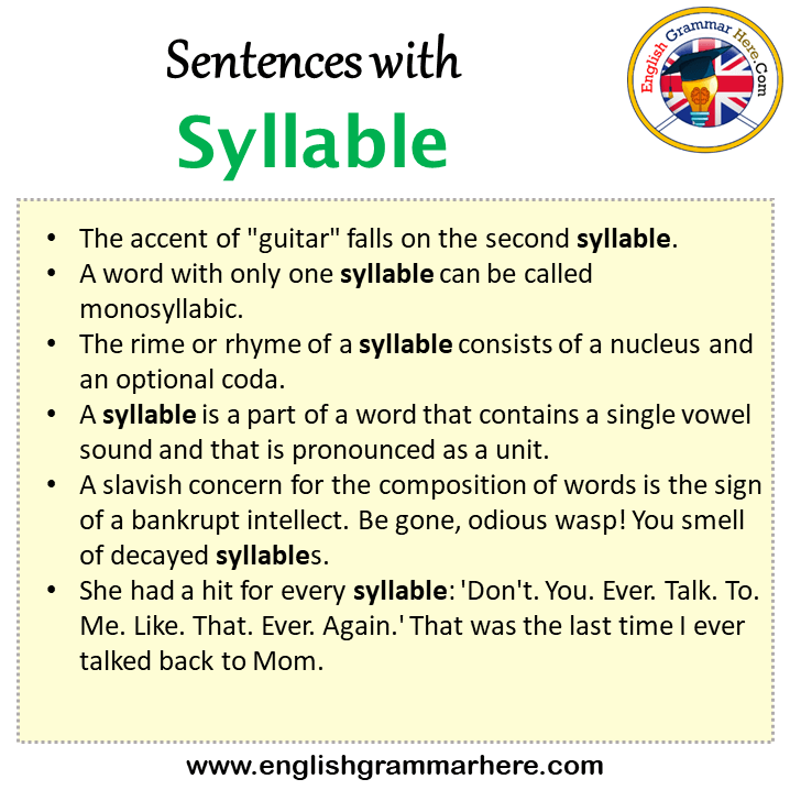 Syllable The Six Types Of Syllables And Their Functions, 43 OFF