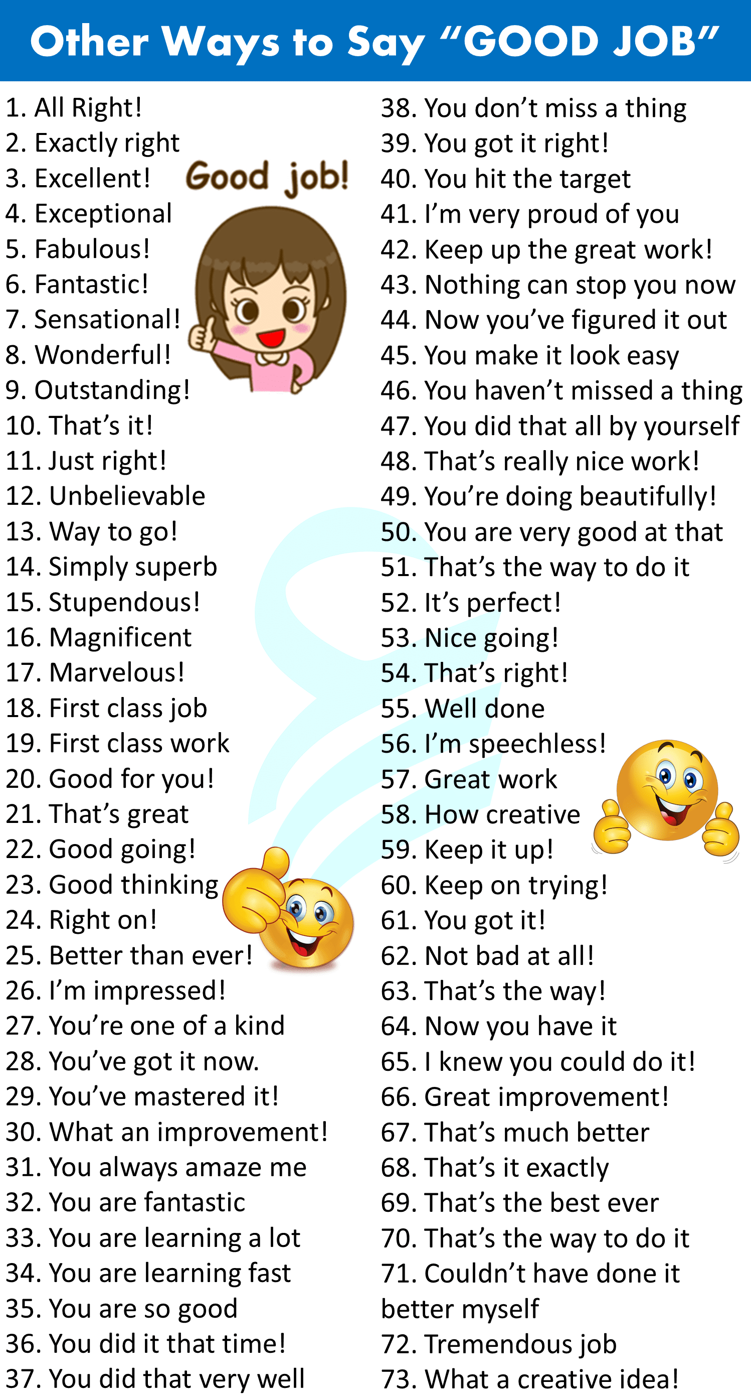 100+ Ways to Say GOOD JOB in English Good Job Synonym • Englishilm