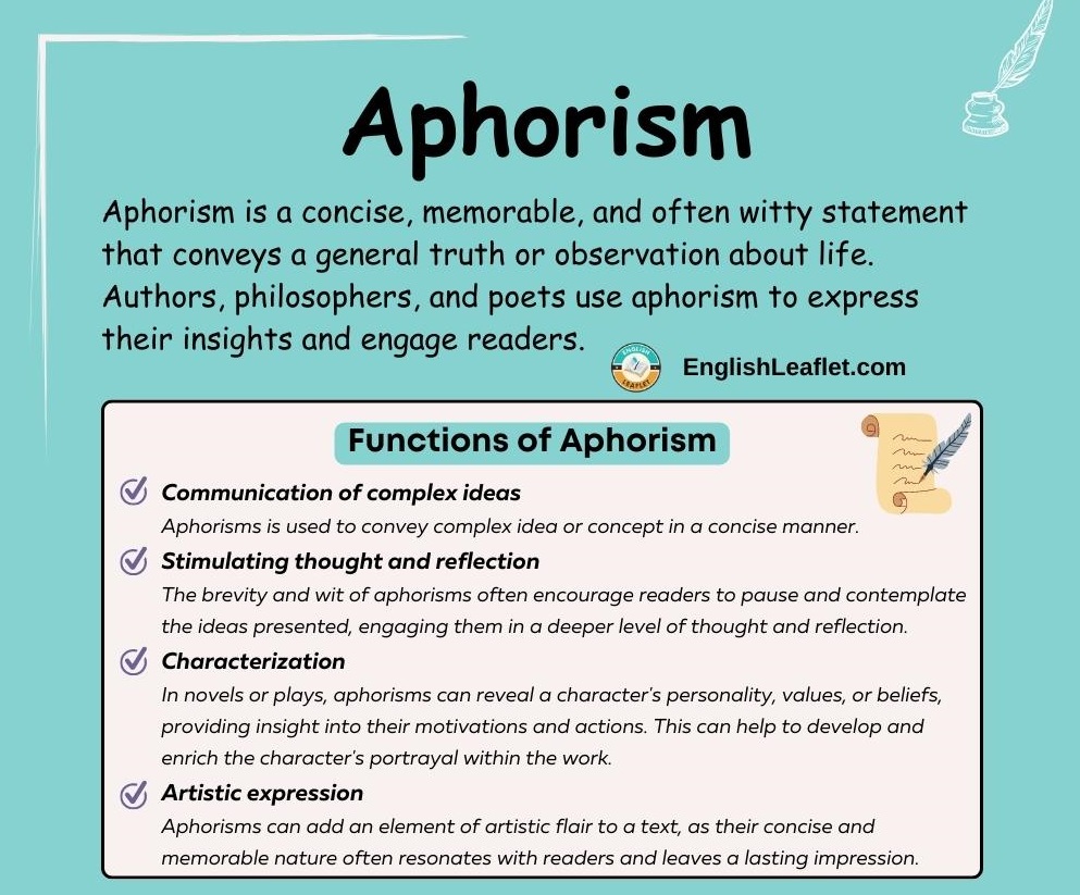 Aphorism Examples